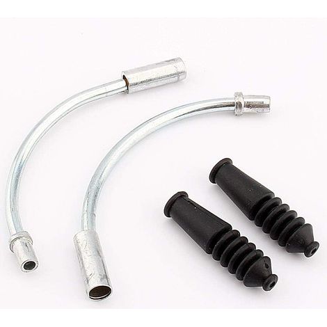 BEBUSINGOTO Câble flexible de nouilles de frein en V de vélo, bottes en caoutchouc de tuyau de guidage de câble pour vélos de route et VTT, paquet de 2 (1/5)