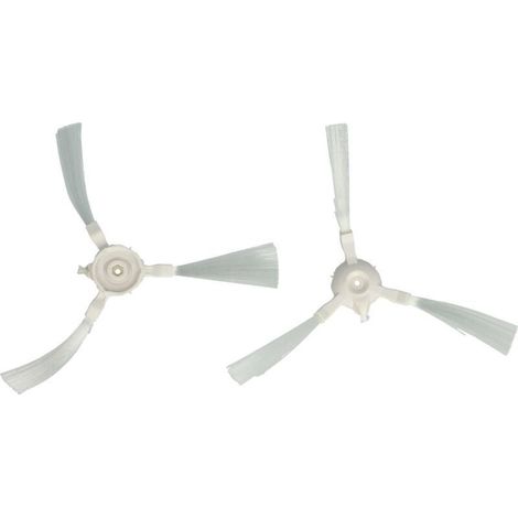 cepillos compatibles con la aspiradora robot Rowenta X-plorer serie 45 Aqua RR8277WH - 2 cepillos laterales, juego de rodillos (1/4)