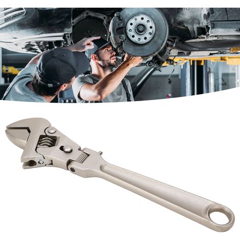 Clé réglable multifonctionnelle avec cliquet pivotant pliable pour une réparation rapide des machines, de la plomberie et de l'entretien de la salle de bain (10 pouces). (1/5)
