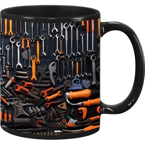 Tasse À Café - Boîte À Outils Mécanicien - Céramique 330 ml - Usage Intérieur Et Atelier - 1 Pièce (1/5)