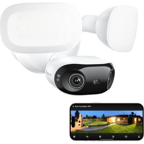Caméra Surveillance WiFi Filaire Panorama 180° Recherche Vidéo IA Détection Alerte Intelligentes LEDs Dimmables 3000 Lumens Wi-FI 6 Bi-Bande 2,4/5 GHz (1/5)
