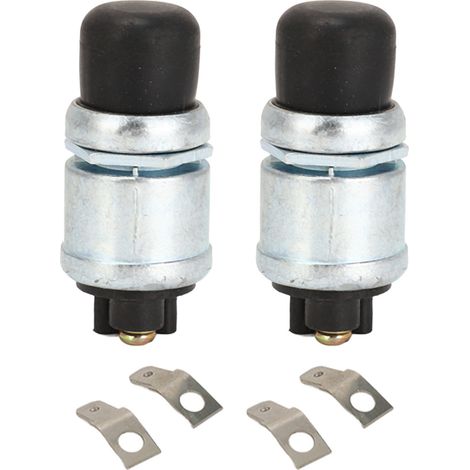 2x Bouton Klaxon 12V 17318 G1 Compatible EZGO 1993-2022, Interrupteur Avertisseur Volant, Remplacement Golf Car Club Car, Kit 2 Pièces (1/5)