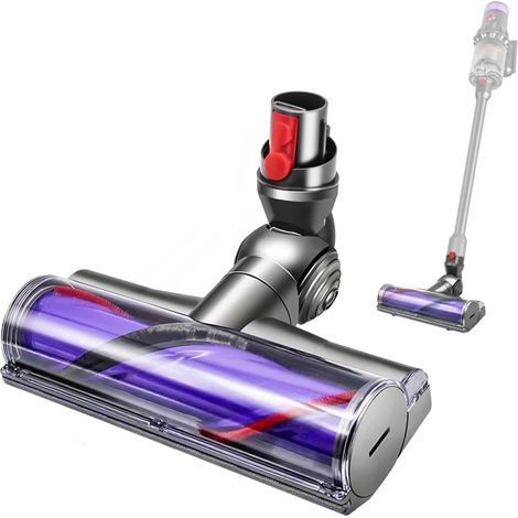 1 Tête de Brosse pour Dyson V10 Digital Slim et V12 Detect Slim, Moteur 50W, Fibre de Carbone, Sols Durs et Tapis (1/5)