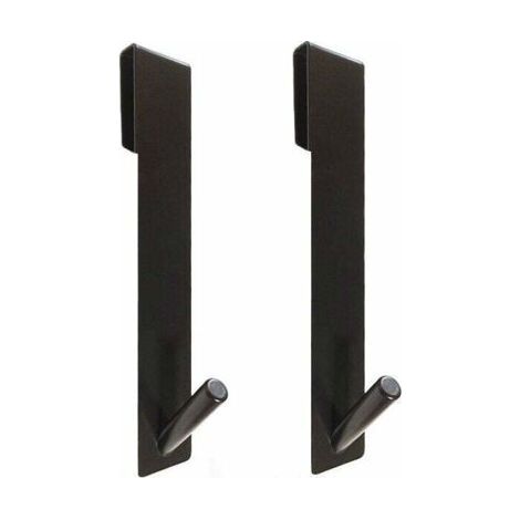 Shower wall hooks, set of 2 stainless steel shower hooks, for glass shower walls. (1/2)