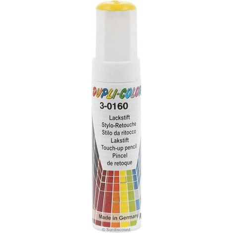 Stylo de retouche - Carrosserie - Jaune brillant - Toutes marques - Dupli-Color