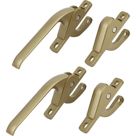118 mm Länge Zinklegierungsflügelfenster Verriegelungsgriff Champagner 2 Set (a400f0f1972720a6509ea7 (1/4)