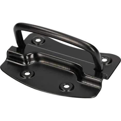 KOTARBAU Poignée de Coffre 110 x 80 mm Noire Pliable Poignée de Transport de Meuble (1/5)