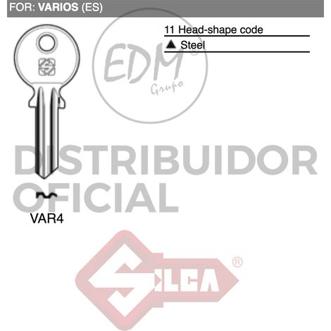 LLAVE ACERO VAR4 VARIOS