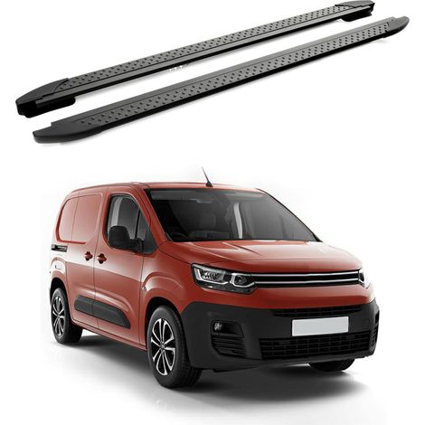 TURTLE kompatibel mit Citroen Berlingo 2019-2025 / Lange Version Trittbrett Era V2 Schwarz (1/4)