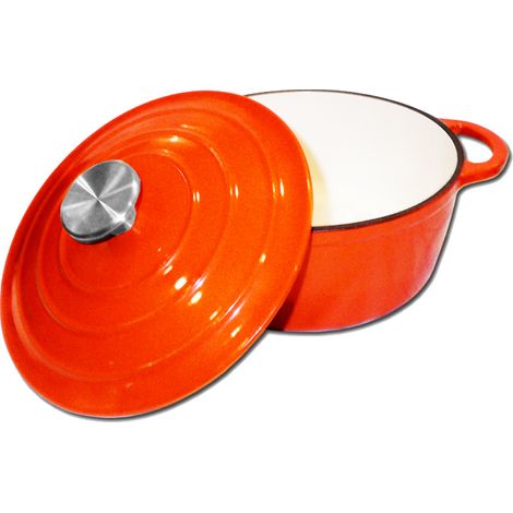 TALOX emaillierter Gusseisentopf Ø22 cm, 3,4 l Fassungsvermögen