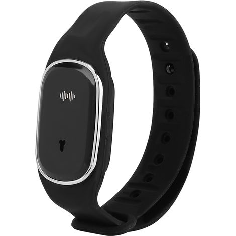 Bracelet d'été rechargeable, intelligent, anti-moustiques et étanche (noir) (1/5)