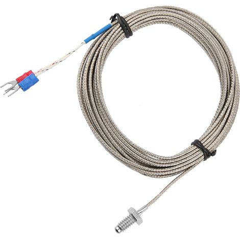 5 m langes M6 BSW-Schraubgewinde-Temperatursensorkabel, Typ K (Thermoelement) (1/5)