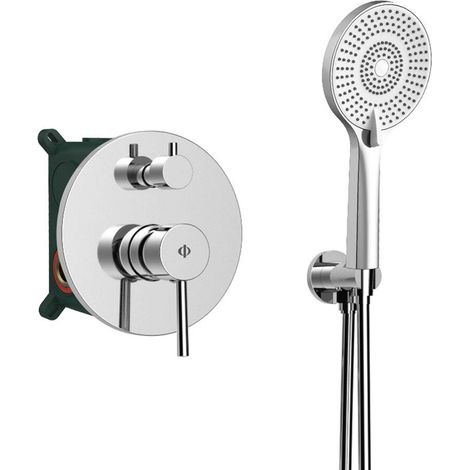 Kit De Ducha Empotrable Sirio Monomando Cromo - GME (1/2)