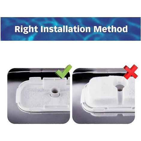 Lot de 8 filtres pour fontaine à eau Dockstream Cat PLWF005 PLWF115-- (1/5)