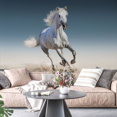 Papier peint panoramique - Cheval - 130 cm x 86 cm (1/4)