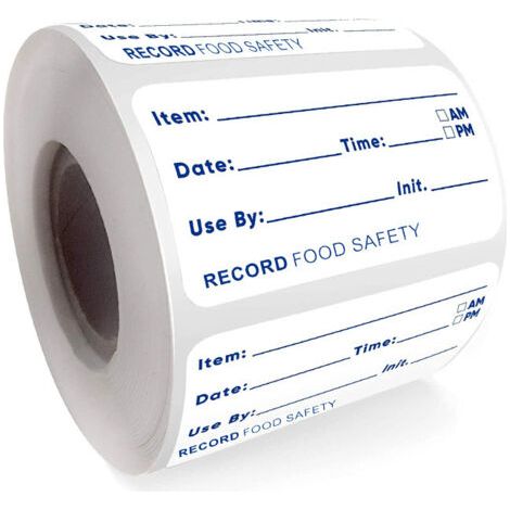 2pcs Autocollant de Date 500pcs Etiquettes de Congélateur Étiquettes de Date Autocollants pour Récipients Alimentaires Congélateur Alimentaire Date Étiquettes pour Cuisine Accueil Restaurant BL (1/4)