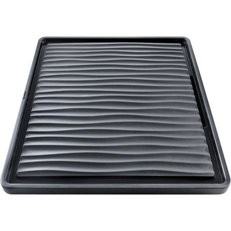 Blanco – Panier égouttoir d'évier en PVC noir – Design ondulant – Compatible éviers à bords plats – Dimensions 380 x 430 mm (1/10)