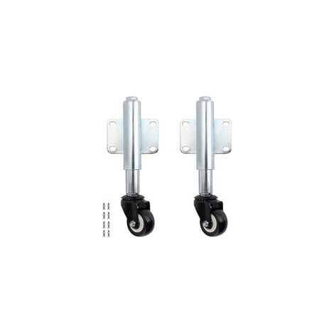 2 Ruedas para Puerta Corredera de 6 cm, Rueda Colgante para Puerta Extensible Exterior, Soporte de Rueda para Puerta de Jardín de Madera, Valla de Patio, Capacidad de Carga 50 kg (1/5)