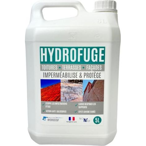 Hydrofuge imperméabilisant 5L - toiture, terrasse, façade (béton, pierre, tuile, crépi)