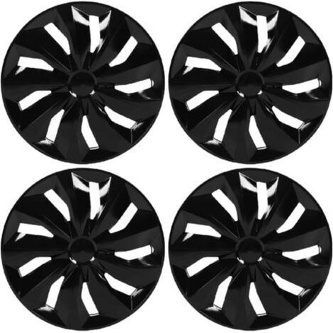Enjoliveurs de Roue d'enjoliveur, 4 Pièces d'Enjoliveurs de Jante Résistants à l'usure pour Roue en Acier de 15 Pouces