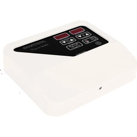 Controlador de calefacción para sauna, termostato digital, protección contra sobrecalentamiento, color blanco. (1/2)