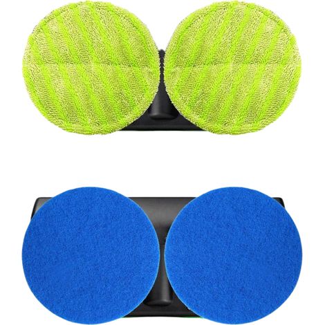 Kabelloser, wiederaufladbarer, rotierender Elektromopp zum Reinigen, Polieren und Entgraten, mit verstellbarem 106,5 cm Stiel, austauschbaren Pads, 1280 g, mehrfarbig, 2000 mAh Lithium-Akku, Set beinh