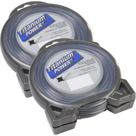Fil Titanium 3 mm x 22 m Carré Bi-matière Blister par 2 (1/5)