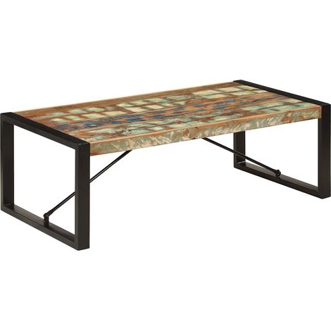 Tavolino da Salotto in Legno Massello di Recupero 120x60x40 cm vidaXL (1/5)