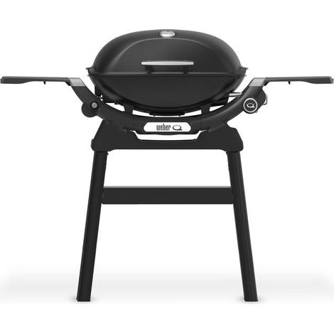Barbecue à gaz - Weber - Q2200N avec stand - 4,11kW - 1 brûleur - Fonte émaillée - Allumage piézoélectronique - Noir (1/4)