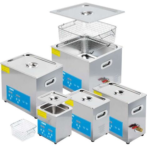 FERVI Lavapezzi Ultrasuoni 2L in Acciaio Inox con Display LCD