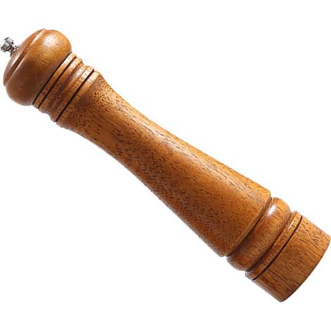 Moulin à poivre en bois de 25 cm, réglable et portable, pour sel de mer, sel de l'Himalaya, poivre noir et poivre rouge. (1/5)