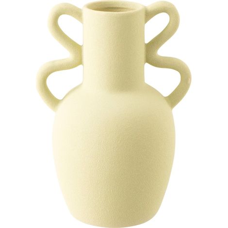 Vase en grès vert menthe à deux anses - vert menthe (1/3)