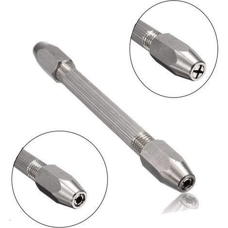 Mini-Handbohrer mit Doppelkopf YD164 (Kann als Griff für Nussschnitzmesser verwendet werden) (1/5)