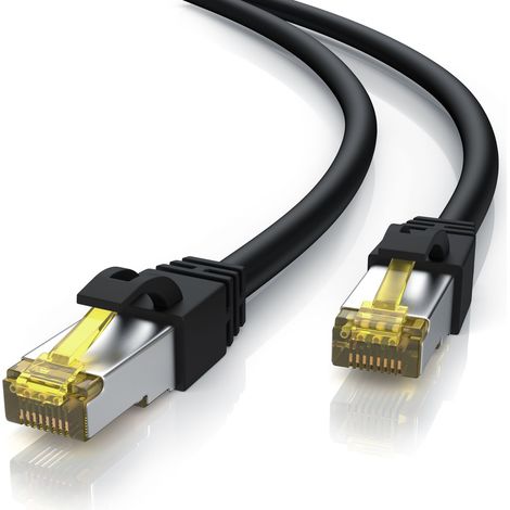 Primewire Outdoor Patchkabel - CAT 7 - mit IP66 - 10 Gbit/s - S/FTP PiMF Schirmung - Netzwerkkabel - 10m