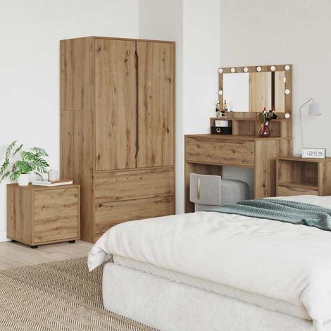 vidaXL Mobile da Bagno Rovere artigianale 40,5 x 40 x 44 cm (1/5)