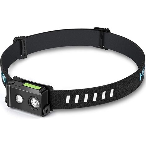 Lampe frontale à DEL légère 365 lumens – Lampe frontale à 2 lumières blanches et rouges pour adultes et enfants – Équipement essentiel de randonnée et de camping – H11 (1/5)