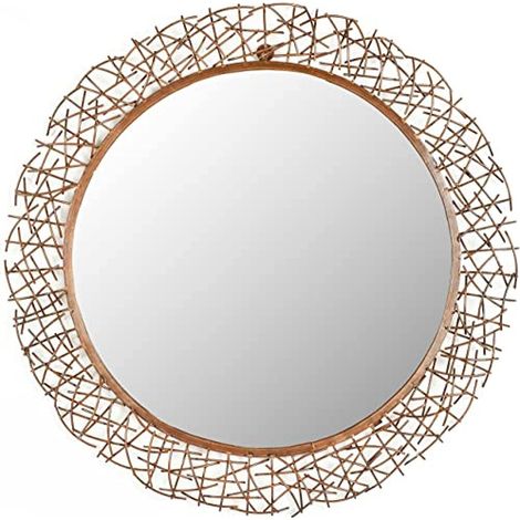 Miroir Fer/Verre/Bois Cuivre Brûlé 71 x 3 x 71,88 cm (1/3)