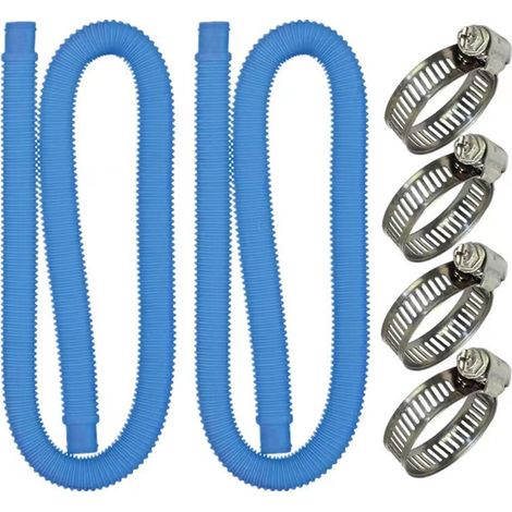 Tuyau Piscine Aspiration 32mm – Longueur 150cm Bleu, Lot 2 (1/5)