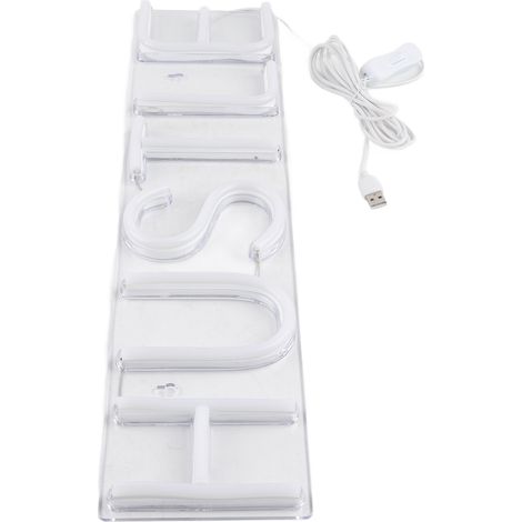 Enseigne lumineuse LED néon Hustle, décoration murale originale, enseigne à suspendre, chambre, salon, chambre d'enfant, décoration de fête, veilleuse néon, alimentation USB. (1/5)