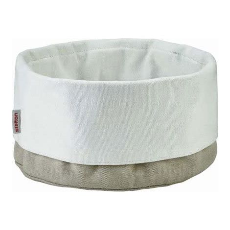 Stelton - Classic Bread Bag – Cotton - Sand/White – Ø 23 × H 21 cm (1/3)