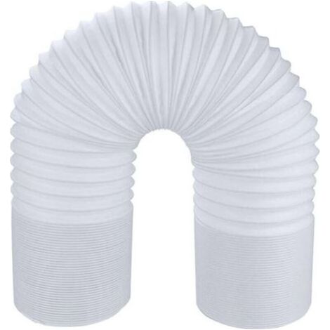 Tuyau d'évacuation pour climatiseur mobile, tuyau de ventilation flexible, rallonge pour tuyau d'évacuation pour climatiseur (150 mm x 1,5 m) (1/4)
