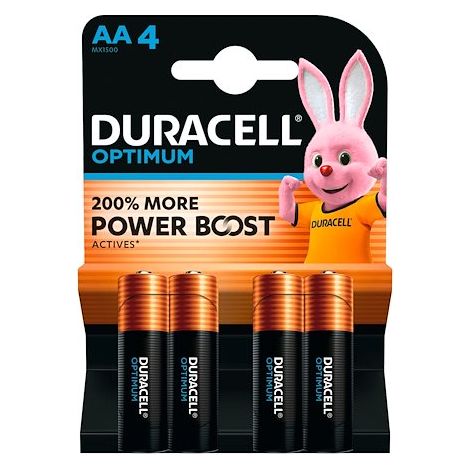 Duracell Optimum Pile LR6 (AA) alcaline(s) 1.5 V 4 pc(s) (1/5)