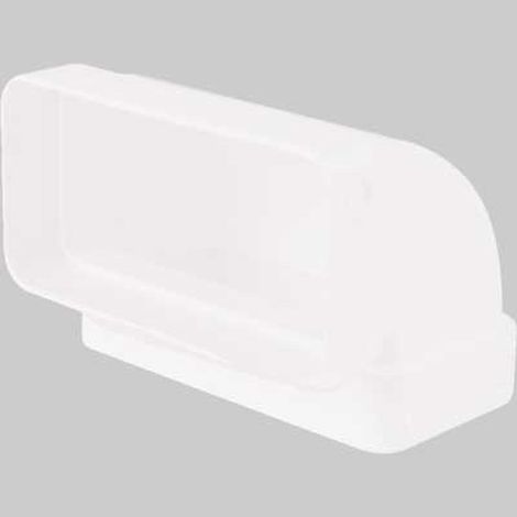 GOMITO 90° RETTANGOLARE VERTICALE - 55 x 110 mm