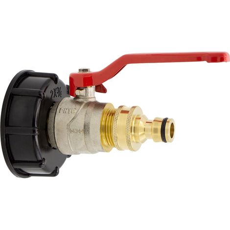 Robinet à boisseau sphérique avec système de raccord 3/4" S60x6 en laiton (1/5)