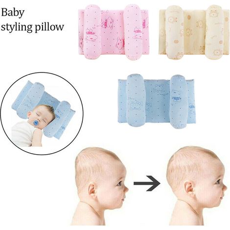 Oreiller bébé anti-déformation pour tête plate, oreiller bébé doux (1/4)