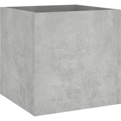 Maison Exclusive - Fioriera Grigio Cemento 40x40x40 cm in Legno Multistrato