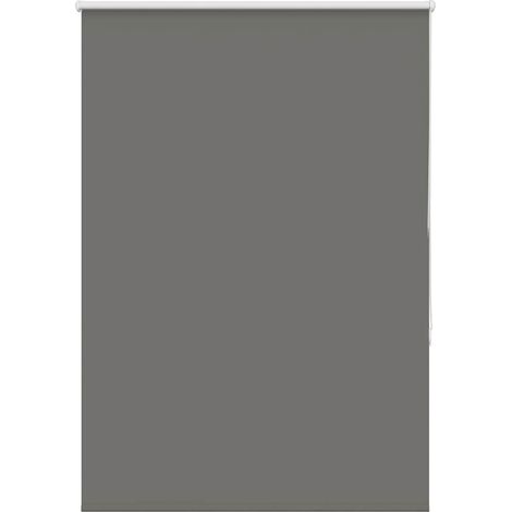Verdunkelungsrollo Grau 95x175 cm Stoffbreite 90,7 cm Polyester