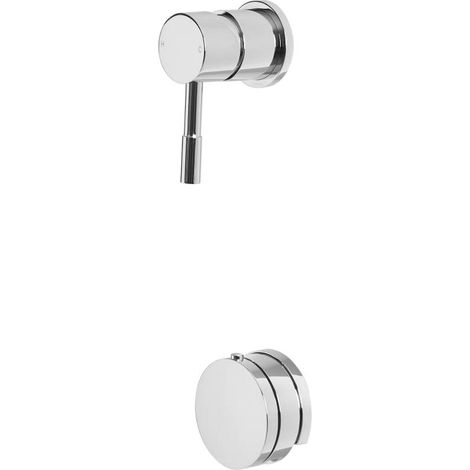 Milano Mirage 1 Outlet Manual Mixer Shower Valve with Overflow Bath Filler Tap and Pop Up Click Clack Waste - Chrome (1/5)