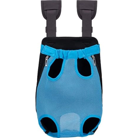 Sac à dos pour petits chiens, respirant, taille M, léger et pliable, porte-bébé ventral, pour chiens jusqu'à 9 kg, avec fermeture éclair, idéal pour la randonnée, camouflage. (1/5)
