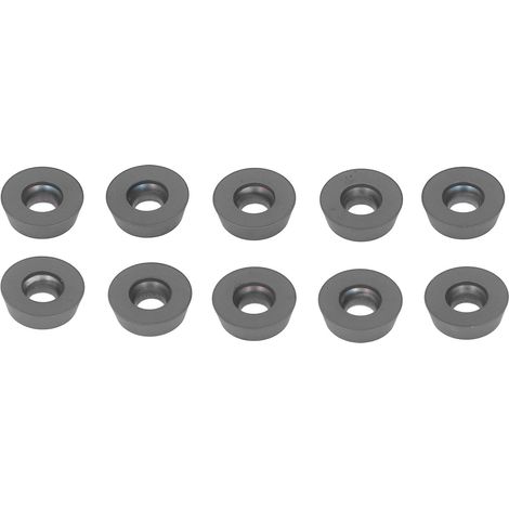 Lot de 10 plaquettes carbure revêtues noires rondes RDMW1604MOEP pour tournage et fraisage CNC